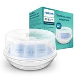 Philips Avent Microwave Steam Sterilizer for Baby Bottles, Pacifiers, Cups and More (model SCF281/02)