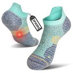 cheap4uk 3/6 Pairs Compression Neuropathy Socks for Women Men Plantar Fasciitis Socks for Pain Relief Moisture Wicking Running Trainer Socks (UK, Alpha, L, Regular, Regular, Green)