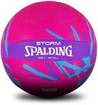 Spalding Storm Training Netball, Pink, Blue and Purple, Size 5