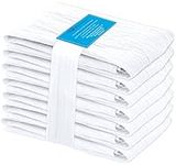 RUVANTI Flour Sack Towels 6 Pack 28"x28", Ring Spun 100% Cotton Flour Sack Dish Towels, Machine Washable, Absorbent Tea Towels - Flour Sack Kitchen Towels for Drying & Cleaning - White