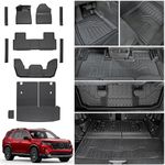 HOUCLEMIC Floor Mat for Honda Pilot 2025 2024 2023 Cargo Mat with Backrest Mat Cargo Liner Replacement for Honda Pilot Door Sill Protector