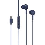 boAt Newly Launched Bassheads 100 C Wired in Ear Earphones with Type-C Jack, in-Line Microphone, 10Mm Drivers, Signature Sound, Integrated Controls & Multi-OS Compatibility(Navy Blue)