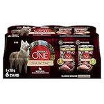 Purina ONE Classic Ground True Instinct Wet Dog Food, Variety Pack 2 Flavours - 368 g Can (6 Pack)