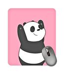 ZORI Cute Toon Panda Gaming Mouse Pad for Computer Laptop PC| Work from Home/Office | Anti-Skid, Anti-Slip, Rubber Base | Pink Background (Cute_Panda_Pink_BG)