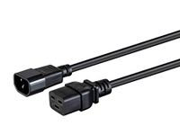 Monoprice Power Cord - 10 Feet - Black | IEC-320-C19 to IEC-320-C14, 14AWG, 15A, Sjt, 100-250V