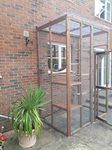 4Wire Catio 3 sided Lean to Enclosure Cat Run 6ft x 4ft x 9ft WP Roof 1" x 1"