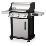 Weber Spirit SX315 Smart Gas BBQ, 3 Burners, Liquid Propane, Stainless Steel (46502401)