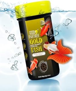 GOOD PARTNER Purify Series for Goldfish Food, Sinking Gold Fish Pellets, All Natural Ingredients, Balanced Composition of Fish Food, Good for Fins Grow and Color Saturation, 3.53 oz (Pack of 1)