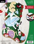 Bucilla Felt Stocking Applique Kit 18" Long-Christmas in Wonderland