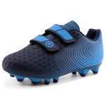 Kids Football Boots Boys 12.5 Girls Football Shoes Non-Slip Training Shoes Children Astro Turf Soccer Training Shoes Unisex Running Shoes Sneakers Summer Blue