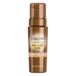 Jergens Natural Glow Instant Sun Body Mousse, Light Bronze Tan, 6 Ounce Sunless Self-tanner, for a Natural-looking Tan