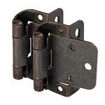 10 Pair Pack - Cosmas 18650-ORB Oil Rubbed Bronze Self Closing Partial Wrap Cabinet Hinge 1/2" Inch Overlay (Pair) [18650-ORB]