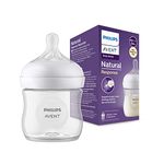 Philips Avent Natural Baby Feeding Bottle | No.1 Brand Recommended by Moms Worldwide | Ideal for 0 months+| Natural Response Technology Mimics Breastfeeding | Uniquely Designed Nipple releases milk only when baby drinks | Pack of 1 | SCY900/01