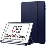 DuraSafe Cases for iPad Mini 5th Gen 2019 7.9 Inch [ Mini 5 ] A2133 A2124 A2126 MUXH2HN/A MUXF2HN/A MUXG2HN/A Protective Durable Shock Proof TPU Silicone Back Case with Pencil Holder - Navy Blue