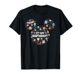 Disney Mickey Mouse Head Ears Icon Fill It’s My Birthday T-Shirt