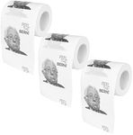 Democrat Bernie Sanders Toilet Paper, Set of 3 - Political Gifts for Republicans - Novelty Printed Toilet Paper - Toilet Paper Humor - Gag Toilet Paper - Democrat Bernie Sanders Novelty - 3PK