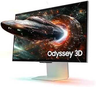 Samsung 27'' Odyssey 3D G90XF Gaming Monitor - 4K, 165Hz, Glasses-free Odyssey 3D Hub, 1ms(GtG), G-Sync Compatible, AMD FreeSync Premium, IPS, 2 HDMI 1 DP, HAS, AI 3D Video Conversion LS27FG900XUXXU