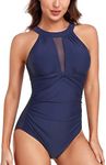 Vevarble Ruched One Piece Swimsuit 