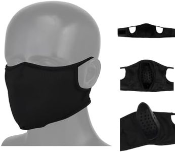 Airsoft Mask for Men Breathable Half Face Tactical Mask for Shooting Paintball Military Fishing Cycling Halloween Cosplay (Black, M)