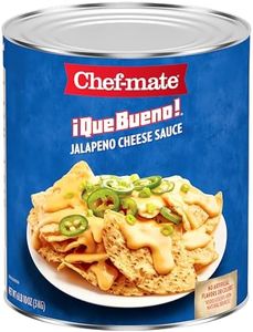 Chef-mate Que Bueno Spicy Nacho Cheese Sauce, Jalapeno Queso, Canned Food, 6 lb 10 oz (#10 Can Bulk)