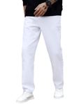 Ben Martin Men's Slim Fit Stretchable 28 Size White Casusal Denim Jeans Pant for Men, JJ3-26