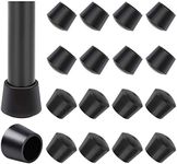 Sopito Chair Leg Tips Caps 1 Inch Rubber Table Chair Leg Caps,16 PCS, Black