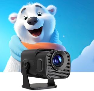 Mini Projector Portable with Android 11, Smart Projector 1080P Full HD 4K Support, Outdoor Projector Wifi6 BT5.0 390ANSI 10000Lumens, 180°Rotatable Projector for Phone/Laptop/TV Stick (Black-Android)