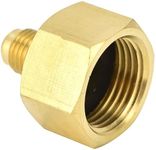 R134A Brass Refrigerant Tank Adapter,R32 Fitting Adapter W21 to 1/4SAE Air Conditioning Refrigerant Adapter Vacuum Pump Adapter Air Conditioning Accessory,Perfect for Efficient Refrigerant Filling