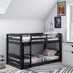 DHP Phoenix Twin Bunk Bed, Black