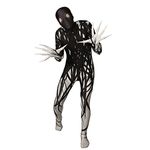 Morphsuits Zalgo Monster Adult Fancy Dress Costume, X-Large, Multi