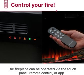 Dimplex 60" Optiflame Electric Fireplace – Black