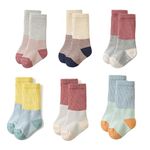 Thunaraz Toddler Baby Girls Boys Socks - Cotton Crew Socks for Baby Gifts Pack 2-3T