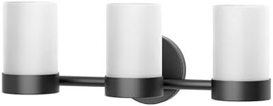 Gatco 1636MX Glam Triple Sconce, Matte Black