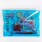 Gifty Bag 10 x Pre Filled Mermaid Party Bags for Kids, Premium Ready To Go Bags Include 10 Fun Fillers Plus a Colourful Reusable Pouch with Zipper, Mermaid Themed Birthday Gift Bag, Pack of 10