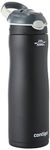 Contigo Ashland Chill Water Bottle with Straw, Keeps drinks cool for 24 h, insulated Stainless Steel Drinking Bottle, Leak-Proof Thermal Bottle, Sports Bottle for gym, Bike,Hiking,590 ml,Matte Black