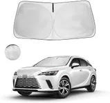 HOHUIGO Windshield Sun Shade Fit 2025 2024 2023 2022 Lexus NX NX250 NX350 NX350h NX450h+ Foldable Front Window Sunshade Accessories Sun Visor UV Protector Heat Shield Window Cover