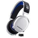 SteelSeries Arctis 7P+ Wireless PS5 Gaming Headset - Lossless 2.4 GHz - PlayStation Tempest 3D Audio - 30 Hour Battery Life - USB-C Quick Charging - Also works with PS4, PC, Switch & Android - White