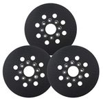 5" Sander Replacement Pad Compatible with Bosch Orbital Sander ROS20VS, ROS20VSC, ROS20VSK, ROS20, ROS10, Hook & Loop Sanding Backing Pad for Bosch RS035 & RS034 Pack of 3