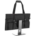 Trunab Carrying Bag for 24’’ LCD Screens and Monitors, With Padded Velvet Lining, Protective Monitor Travel Case, Black, Medium