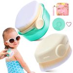 Sunscreen Applicator for Kids, Adults & Families – Lightweight, BPA-Free & Reusable Sun Lotion Brush with Soft Bristles and Protective Cap, Perfect for Mess-Free Application, Travel & Beach Essentials