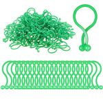 500 Pcs Christmas Light Clips Holiday Light Clips Small Christmas Tree Light Hook Plastic Weatherproof Novelty LED Fairy Light Hanger for Outdoor String Lights Xmas Wreaths Plant Arrangements, Green