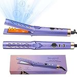 Beyond Hair Curling Iron and Straightener in One, 360° Airflow Titanium Styler, Hair Straightener and Curler 2 in 1 with Cooling Air Vents to Lock in Style, Adjustable Temp, Dual Voltage.