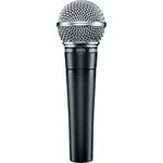 Shure SM58-LC Cardioid Dynamic Vocal Microphone with Pneumatic Shock Mount, Spherical Mesh Grille with Built-in Pop Filter, A25D Mic Clip, Storage Bag, 3-pin XLR Connector