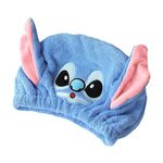 PADIEOE Stitch Dry Hair Hat Microfiber Hair Towel Wrap Quick Drying Bath Cap Hair Turbans Soft Absorbent Coral Fleece Bath Towel for Women Girls Kids