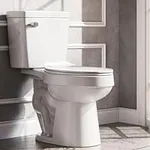 White 2-piece Elongated Toilet with