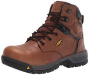 KEEN Utility Men's Chicago 6" Composite Toe Waterproof Metatarsal Guard Work Boot, Tobacco/Black, 9.5 Medium US