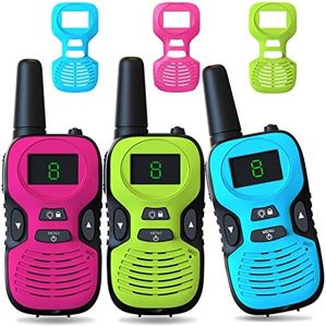 Walkie Talkies for Kids 3Pack Long Range: Toys for Boys Age 8-12 Year Old - Gifts for Girls 6-8 8-10 Walky Talky Children Christmas for Camping Hiking Outdoor Party