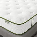 Crystli King Size Mattress, 12 Inch King Hybrid Mattress with Wrapped Innersprings and Memory Foam, CertiPUR-US Certified, Medium Firm, Pressure Relieving, Motion Isolation, Strong Edge Support