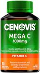 Cenovis Mega C 1000mg - High Strength Vitamin C Tablets - Reduces Duration and Severity of Common Colds, 60 Tablets (Pack of 1)