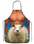 OYSRONG Funny Comics Cute Cartoon Kitchen Cooking Adult Apron for Birthday Gift (Sheep)